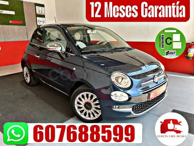 Usado Fiat 500 Lounge 69 CV (50 kW) 2019 Azul Berlina