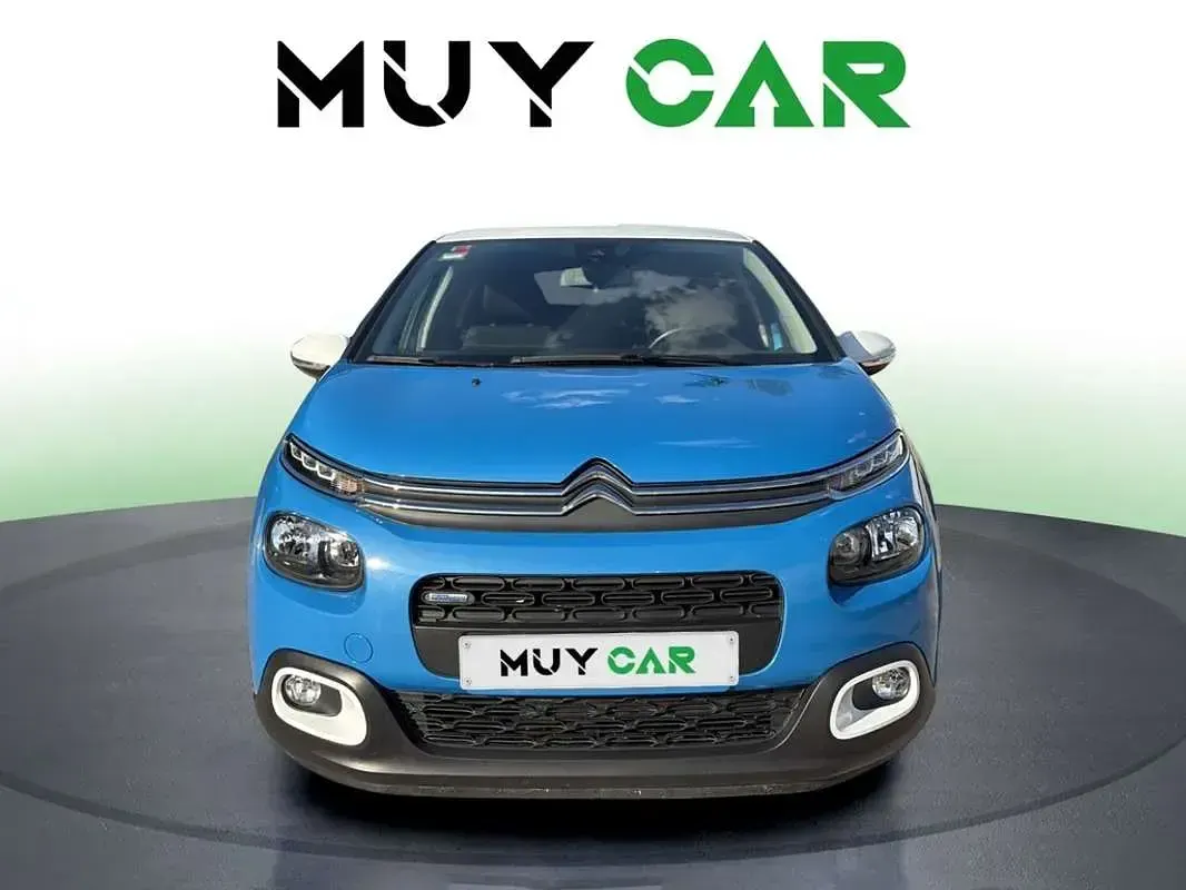 Usado Citroën C3 Feel 82 CV (60 kW) 2017 Azul Utilitario