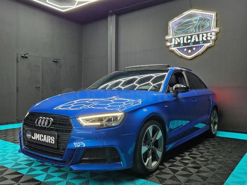 Usado Audi A3 S-Line 116 CV (85 kW) 2018 Azul Berlina