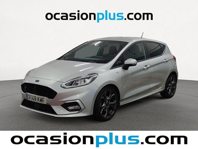 Gris plata Usado 2019 Ford Fiesta ST-Line Utilitario | 12.228 € (Precio justo) - Imagen 1/4