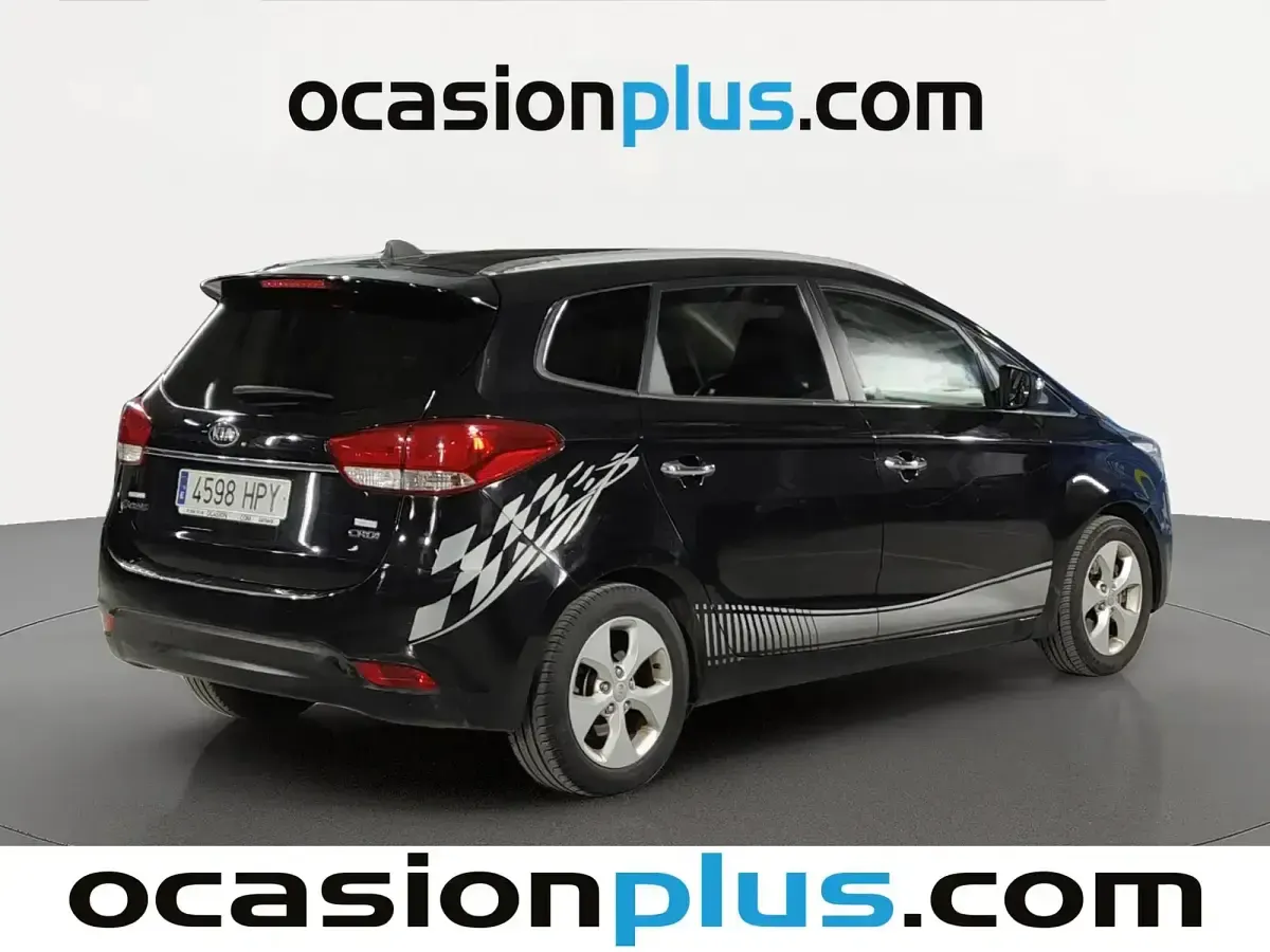 Usado Kia Carens 136 CV (100 kW) 2013 Negro Monovolumen