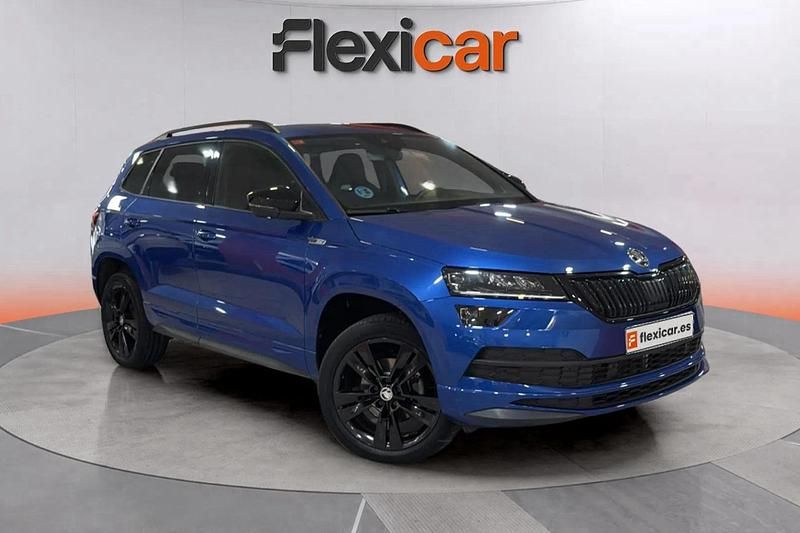 Azul Usado 2021 Skoda Karoq SportLine SUV | 21.990 € (Buen precio) - Imagen 1/4