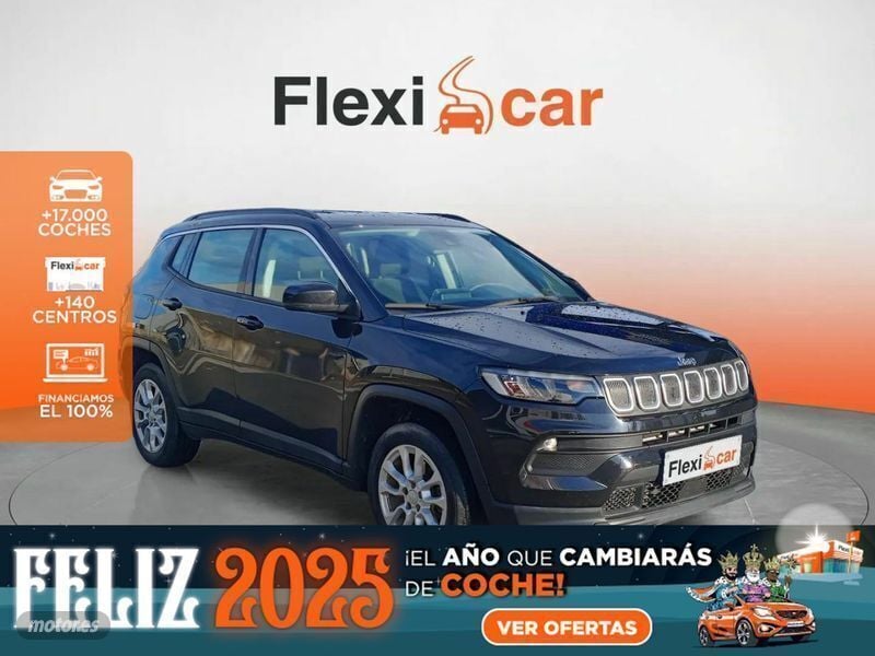 Usado Jeep Compass Longitude 130 CV (95 kW) 2021 Negro SUV
