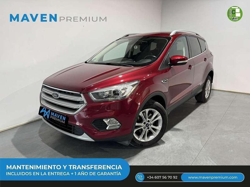 Rojo Usado 2017 Ford Kuga Titanium SUV | 13.899 € (Un poco caro) - Imagen 1/4