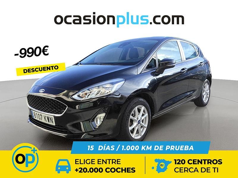 Negro Usado 2019 Ford Fiesta Trend+ Berlina | 10.700 € (Precio justo) - Imagen 1/4