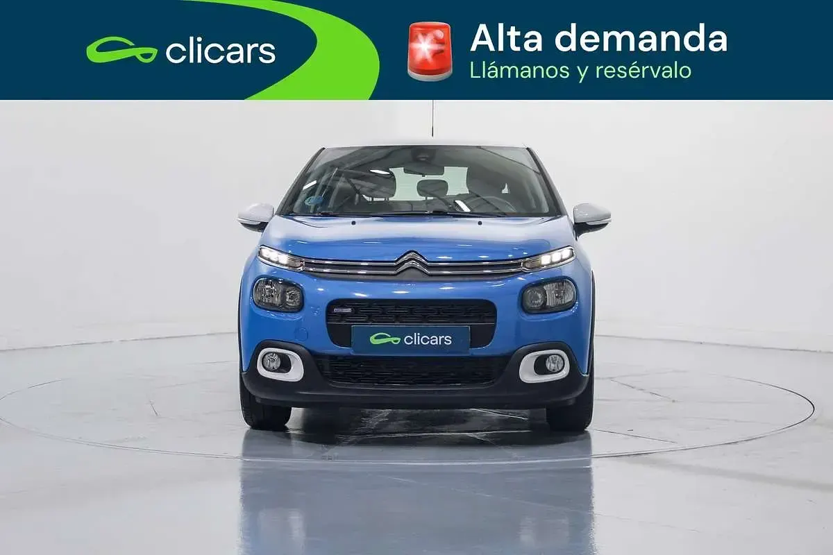 Usado Citroën C3 Feel 82 CV (60 kW) 2017 Azul Utilitario
