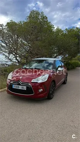 Usado Citroën DS3 120 CV (88 kW) 2011 Granate Utilitario