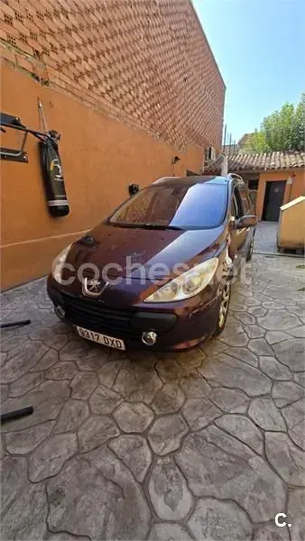 Usado Peugeot 307 110 CV (80 kW) 2006 Granate Familiar