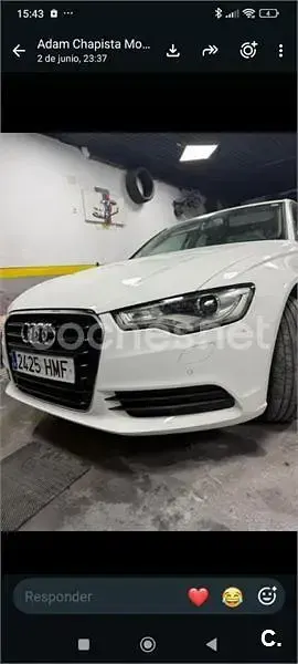 Usado Audi A6 Premium 177 CV (130 kW) 2012 Blanco Berlina
