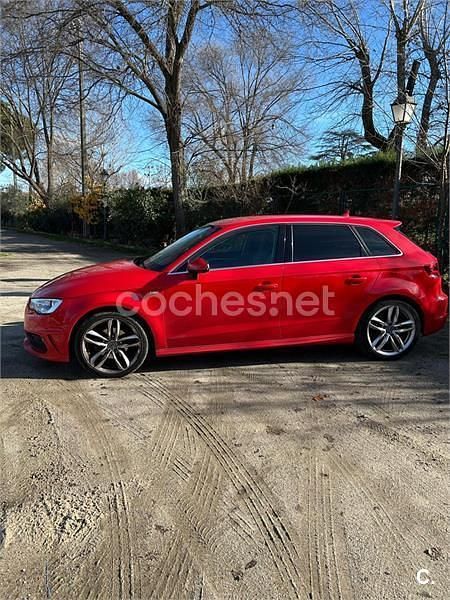 Usado Audi A3 S-Line 110 CV (80 kW) 2017 Rojo Berlina