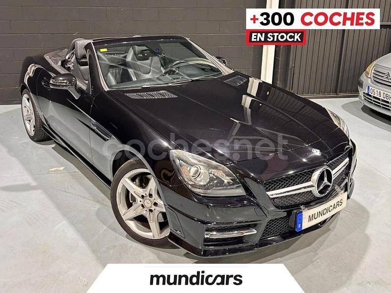 Negro Usado 2015 Mercedes SLK200 Descapotable | 23.990 € (Caro) - Imagen 1/4