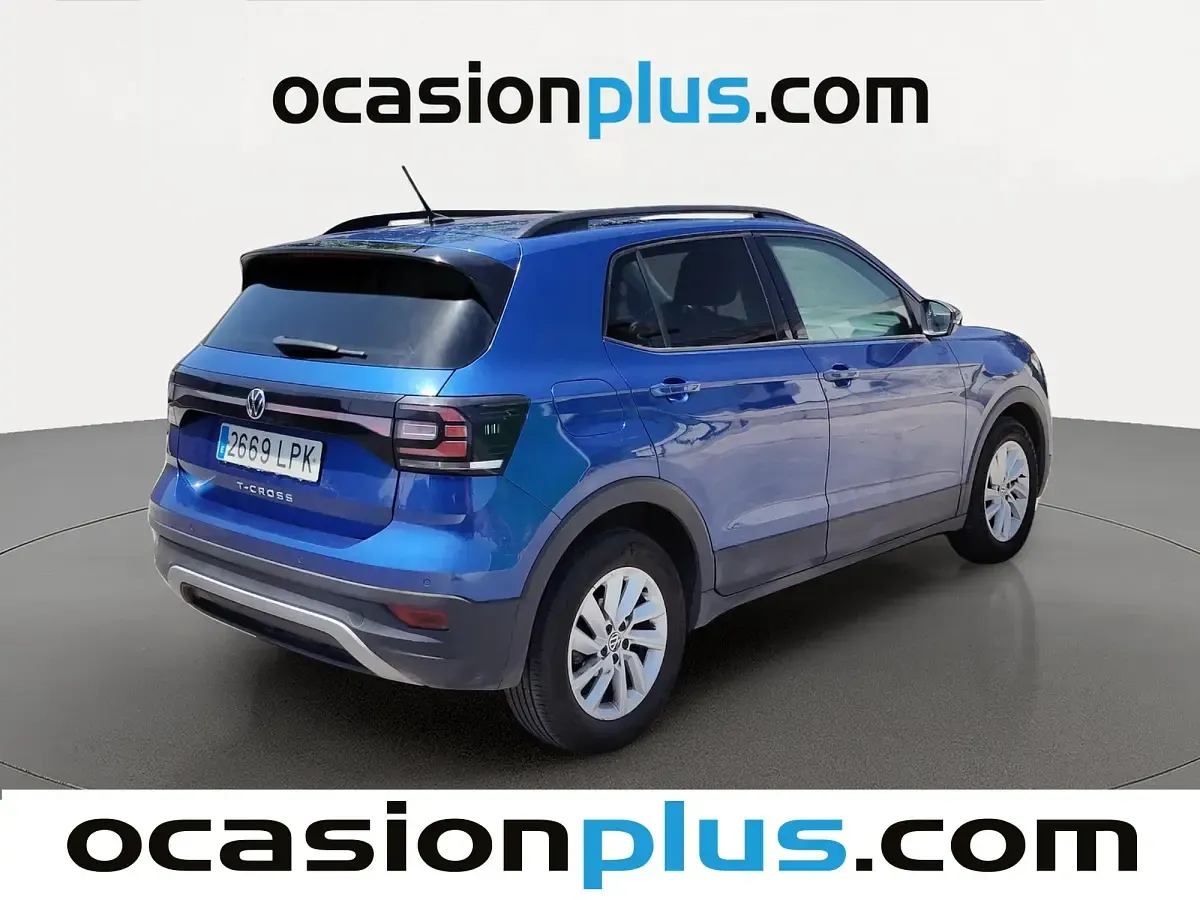 Usado VW T-Cross Advance 110 CV (80 kW) 2021 Azul SUV