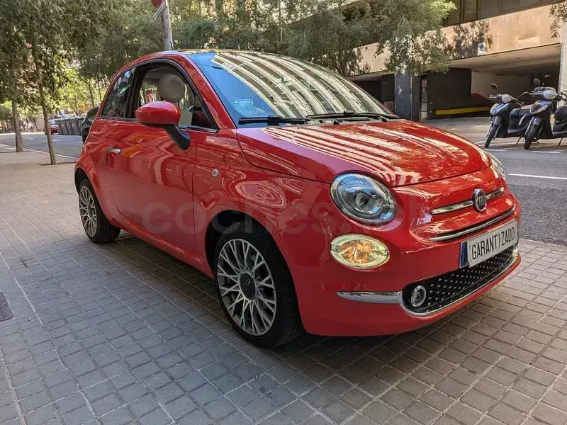 Usado Fiat 500 Lounge 69 CV (50 kW) 2018 Granate Berlina