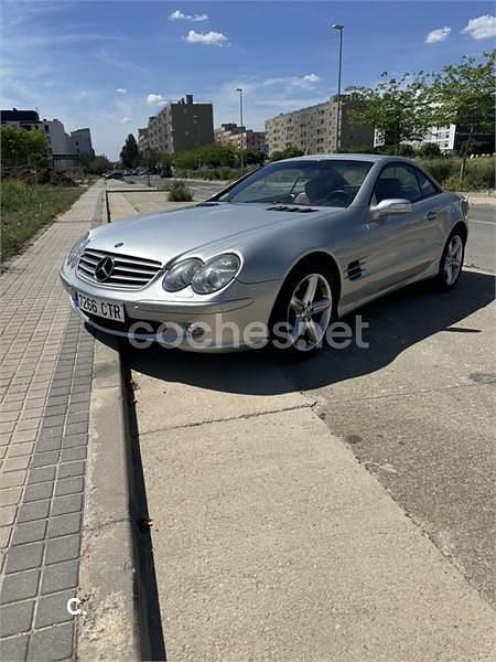 Usado Mercedes SL350 245 CV (180 kW) 2004 Gris / plata Descapotable