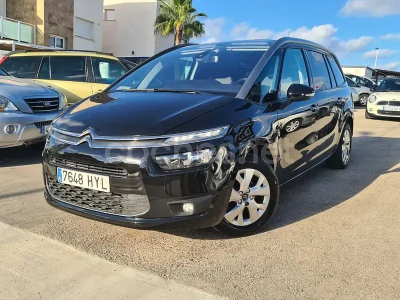 Usado Citroën Grand C4 Picasso Attraction 115 CV (84 kW) 2014 Negro Monovolumen