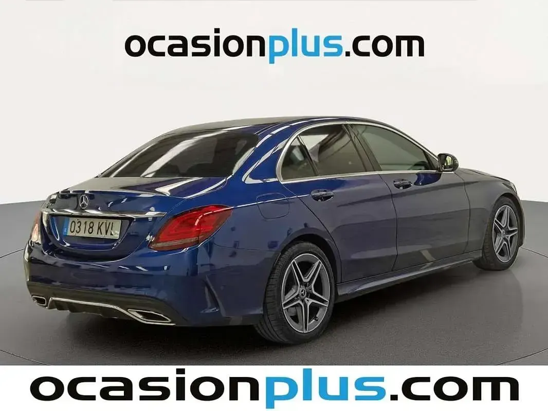 Usado Mercedes C220 AMG 194 CV (142 kW) 2019 Azul Berlina