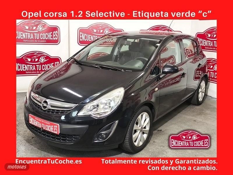 Negro Usado 2012 Opel Corsa Selective Berlina | 7350 € (Caro) - Imagen 1/4