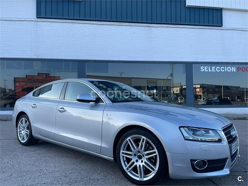 Usado Audi A5 Sportback 190 CV (139 kW) 2011 Gris / plata Utilitario