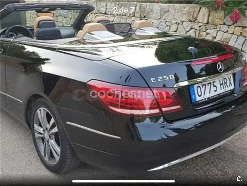 Usado Mercedes E250 204 CV (150 kW) 2013 Negro Descapotable