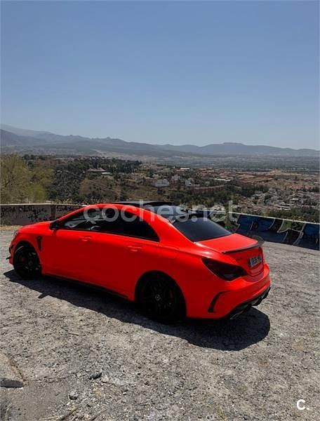 Usado Mercedes CLA220 AMG line 170 CV (125 kW) 2013 Naranja Berlina
