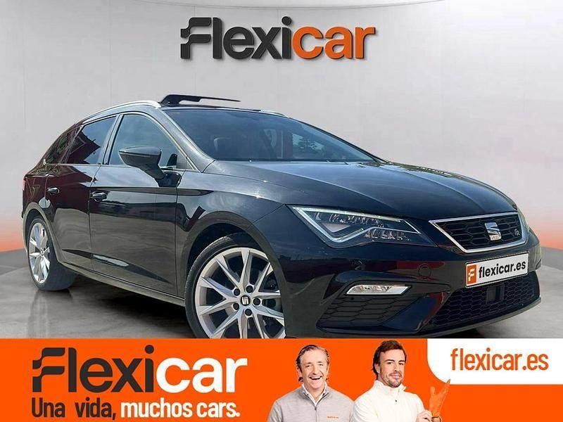 Negro Usado 2018 Seat Leon FR Familiar | 14.690 € (Precio justo) - Imagen 1/4