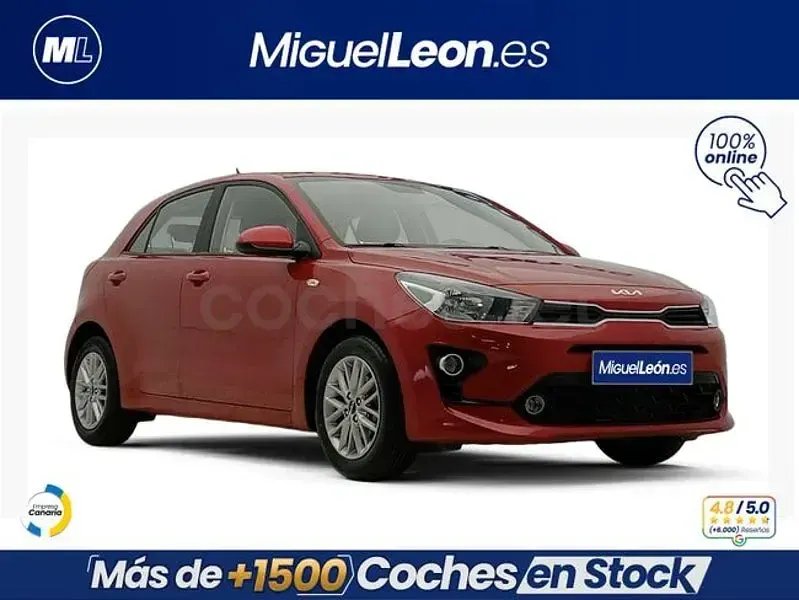 Usado Kia Rio 84 CV (61 kW) 2022 Rojo Berlina