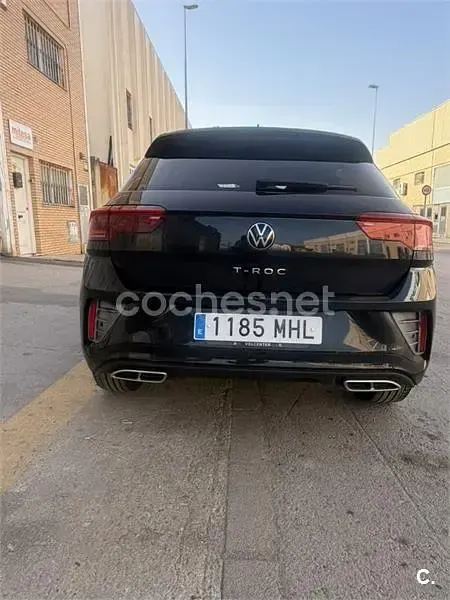 Usado VW T-Roc R-line 150 CV (110 kW) 2023 Negro SUV