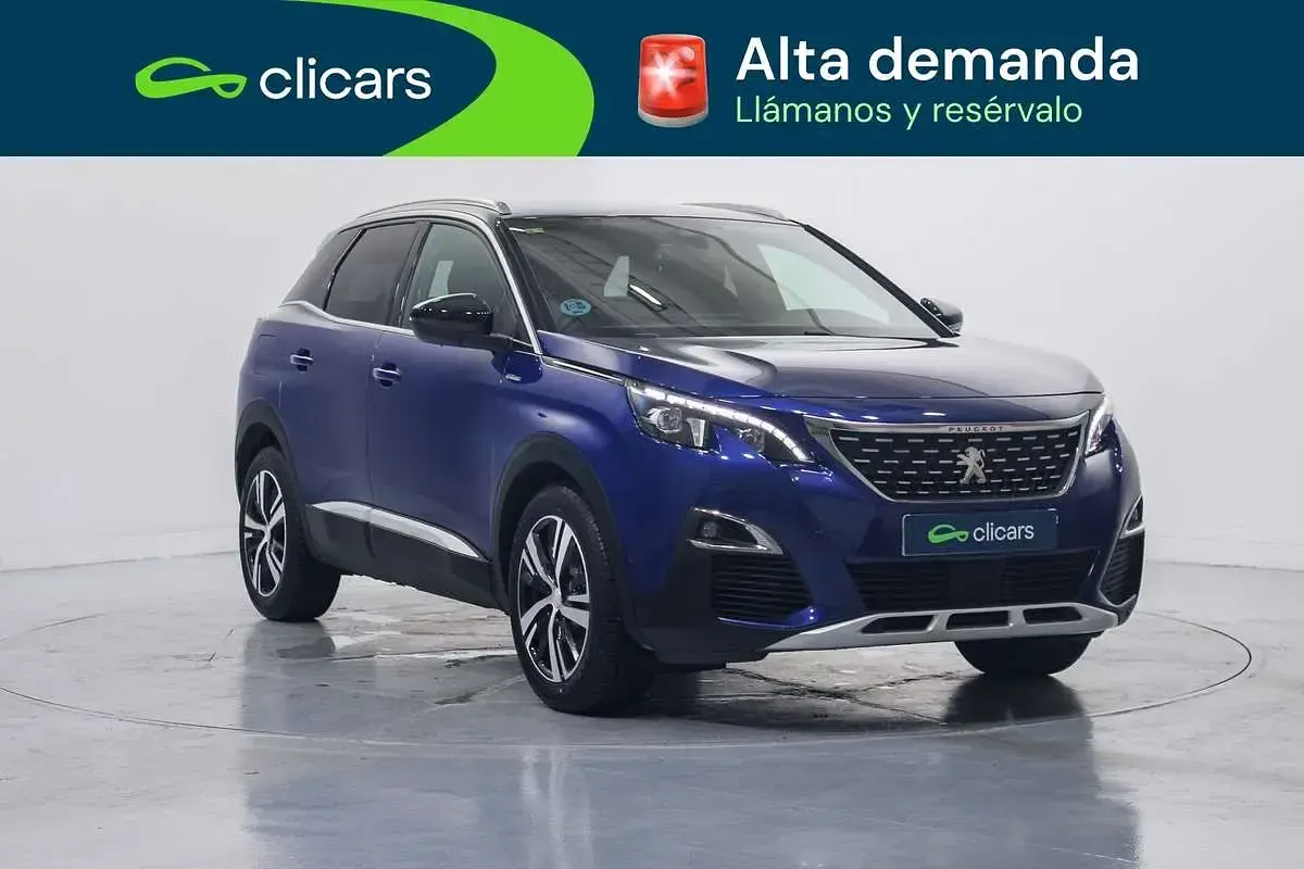 Usado Peugeot 3008 GT-line 131 CV (96 kW) 2018 Azul SUV