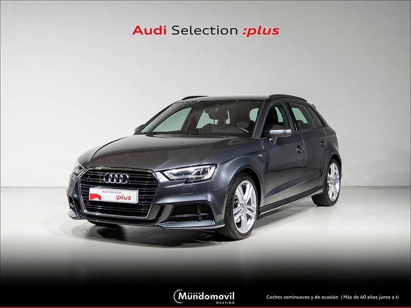 Gris daytona efecto perla Usado 2020 Audi A3 Sportback Attraction Utilitario | 25.850 € (Precio justo) - Imagen 1/4