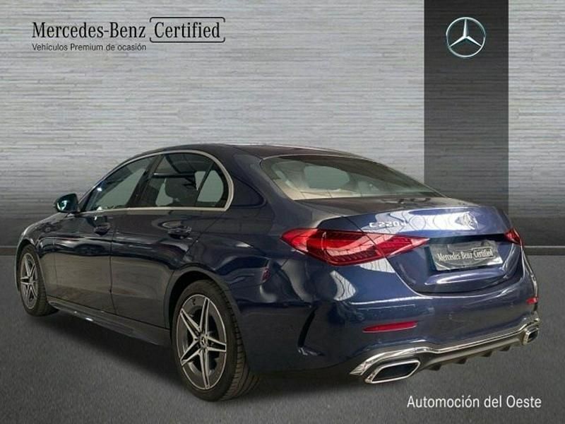 Usado Mercedes C220 AMG line 200 CV (147 kW) 2023 Azul Berlina