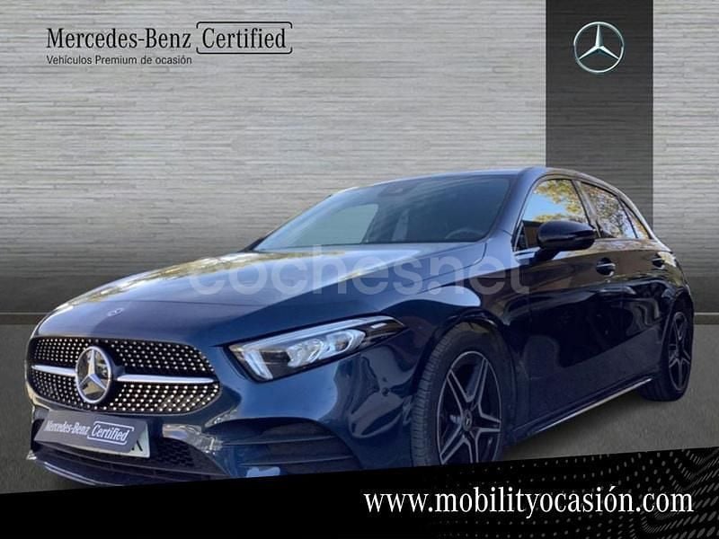 Denim blue metallic paint Usado 2022 Mercedes A200 AMG line Berlina | 29.500 € (Buen precio) - Imagen 1/4