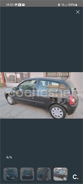 Usado Renault Clio II 65 CV (47 kW) 2005 Negro Berlina