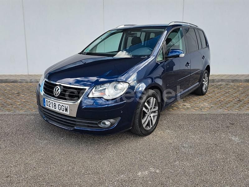 Azul Usado 2008 VW Touran Edition Monovolumen | 8850 € (Caro) - Imagen 1/4