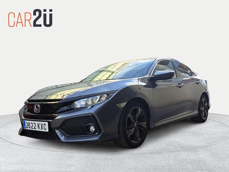 Gris Usado 2019 Honda Civic Elegance Berlina | 18.990 € (Precio justo) - Imagen 1/4