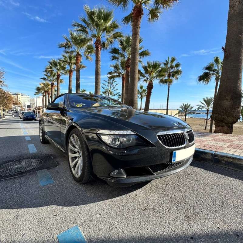 Negro Usado 2008 BMW 635 Cabriolet Descapotable | 19.800 € - Imagen 1/4
