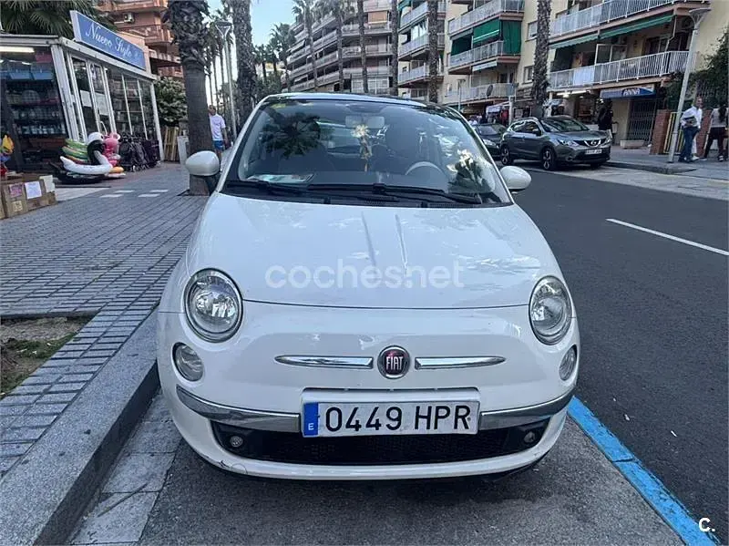 Usado Fiat 500 Lounge 69 CV (50 kW) 2013 Blanco Berlina