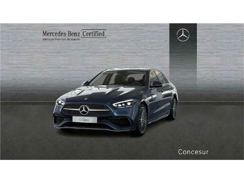 Usado Mercedes C220 AMG line 200 CV (147 kW) 2024 Azul sodalita Berlina