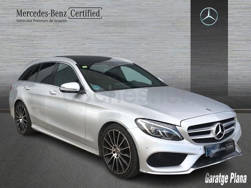 Usado Mercedes C220 194 CV (142 kW) 2018 Gris / plata Familiar