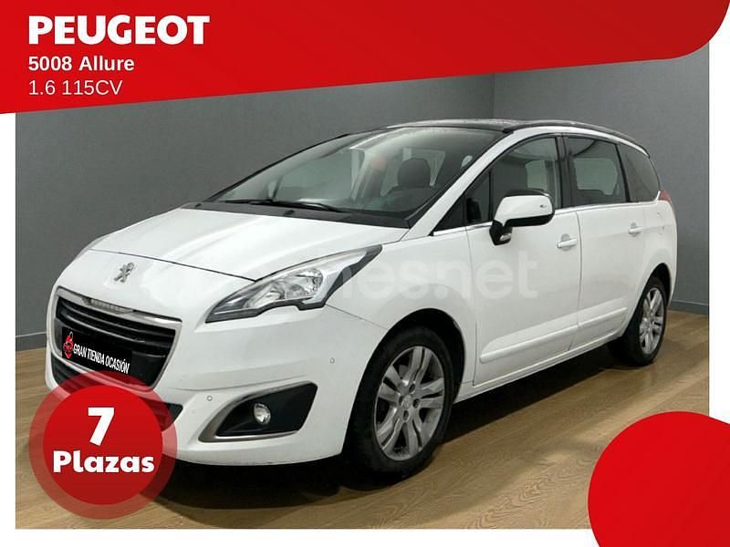 Blanco Usado 2014 Peugeot 5008 Allure Monovolumen | 8480 € (Precio justo) - Imagen 1/4