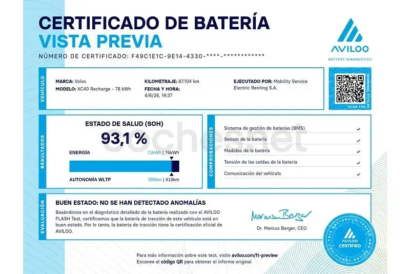 Usado Volvo XC40 300 kW (408 CV) 2021 Eléctrico SUV
