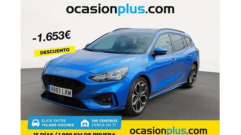 Azul Usado 2021 Ford Focus ST-Line Familiar | 16.082 € (Precio justo) - Imagen 1/4