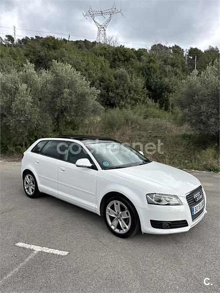 Usado Audi A3 Ambition 125 CV (91 kW) 2009 Blanco Utilitario
