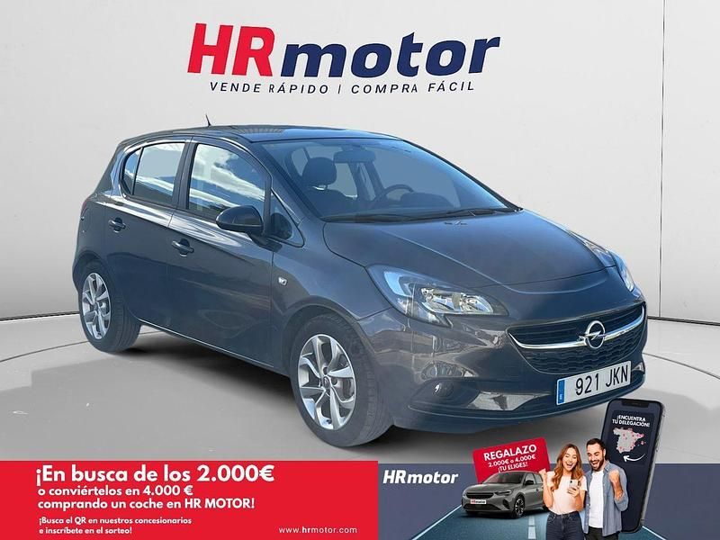 Gris Usado 2015 Opel Corsa Selective Berlina | 9990 € (Precio justo) - Imagen 1/4