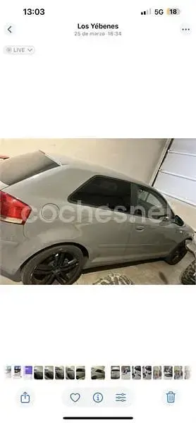Usado Audi A3 Ambition 140 CV (102 kW) 2005 Gris / plata Utilitario