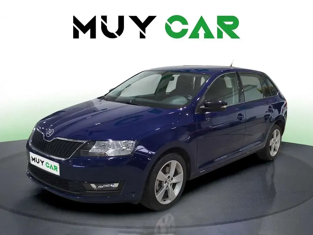 Usado Skoda Rapid Ambition 110 CV (80 kW) 2018 Azul Utilitario