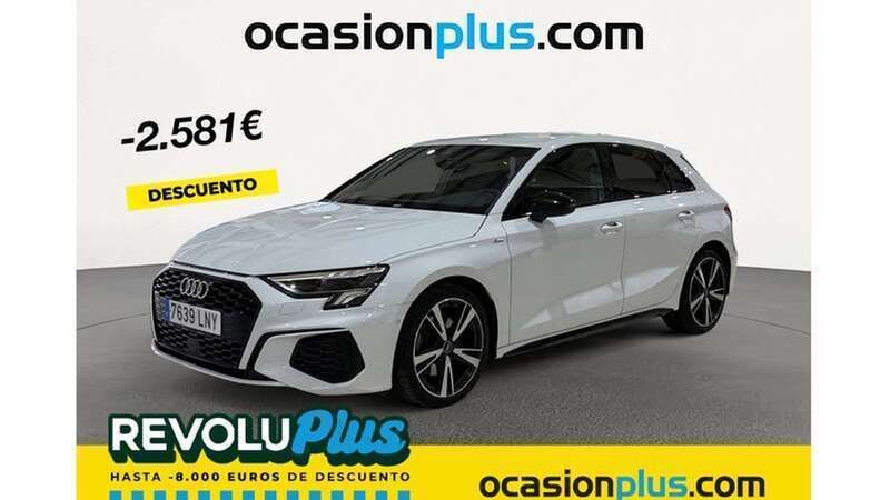 Blanco Usado 2021 Audi A3 Sportback S-Line Utilitario | 25.819 € (Precio justo) - Imagen 1/4