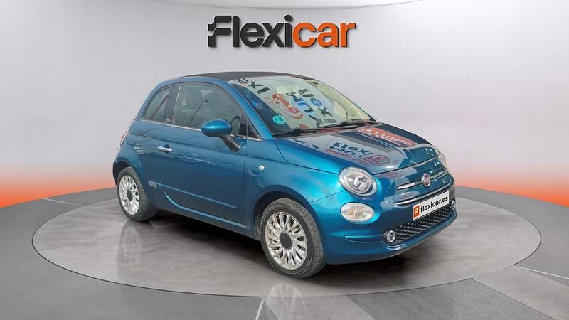 Usado Fiat 500 Lounge 69 CV (50 kW) 2019 Azul Descapotable