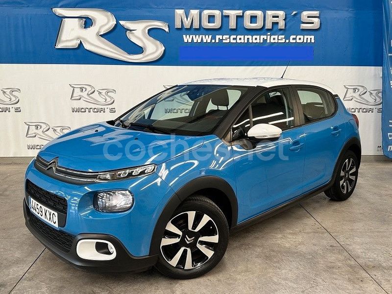 Azul Usado 2019 Citroën C3 Feel Utilitario | 10.500 € (Precio justo) - Imagen 1/4