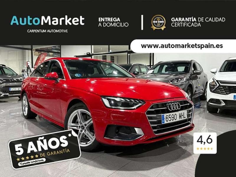 Rojo Usado 2023 Audi A4 Advanced Plus Berlina | 25.800 € (Buen precio) - Imagen 1/4