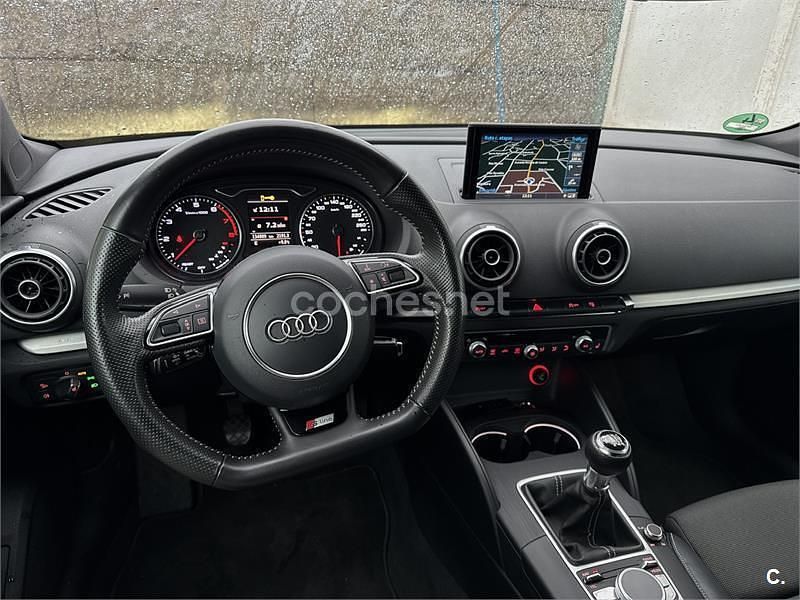 Usado Audi A3 S-Line 150 CV (110 kW) 2015 Negro Berlina